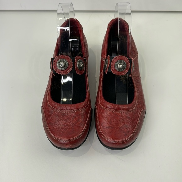 Taos Mary Jane red leather women’s size 7 - Picture 3 of 12